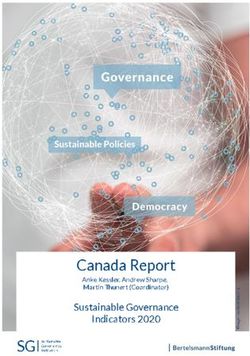 Canada Report Sustainable Governance Indicators 2020 - Anke Kessler, Andrew Sharpe, Martin Thunert (Coordinator)