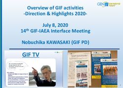 Overview of GIF activities -Direction & Highlights 2020- July 8, 2020 Nobuchika KAWASAKI (GIF PD) - 14th GIF-IAEA Interface Meeting - NUCLEUS ...