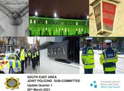 SOUTH EAST AREA JOINT POLICING SUB-COMMITTEE - Update Quarter 1 26th March 2021 - Council Meetings
