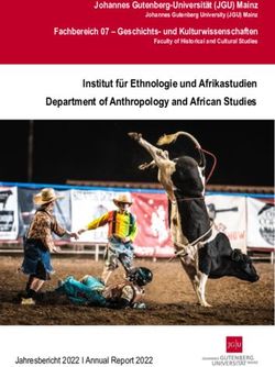 Institut für Ethnologie und Afrikastudien Department of Anthropology and African Studies
