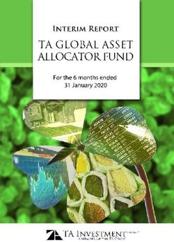 TA GLOBAL ASSET ALLOCATOR FUND - Interim Report TA Investment - TA Investment - TA Investment Management