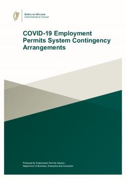 COVID-19 Employment Permits System Contingency Arrangements - DBEI