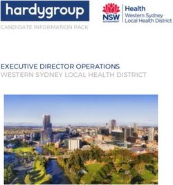 EXECUTIVE DIRECTOR OPERATIONS WESTERN SYDNEY LOCAL HEALTH DISTRICT - CANDIDATE INFORMATION PACK