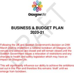 BUSINESS & BUDGET PLAN 2020-21