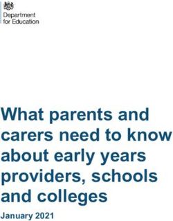 What parents and carers need to know about early years providers, schools and colleges - January 2021