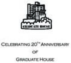 Celebrating 20th Anniversary of Graduate House