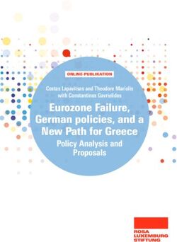 Eurozone Failure, German policies, and a New Path for Greece - Policy Analysis and Proposals - Rosa-Luxemburg-Stiftung