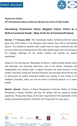 Fascinating: Fluorescent Cotton, Magnetic Cotton, Cotton as a Perfect Functional Textile - State of the Art of Technical Products