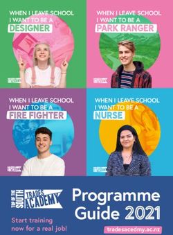 Programme Guide 2021 - FIRE FIGHTER - Top of the South Trades Academy