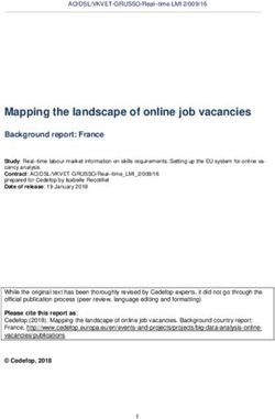 Mapping the landscape of online job vacancies - Cedefop