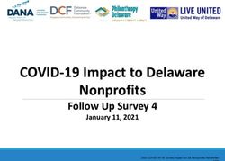 COVID-19 Impact to Delaware Nonprofits - Follow Up Survey 4 January 11, 2021 - Delaware Alliance ...