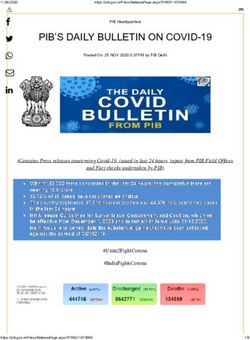 PIB'S DAILY BULLETIN ON COVID-19 - S3WaaS