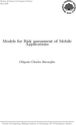 MODELS FOR RISK ASSESSMENT OF MOBILE APPLICATIONS - CHIGOZIE CHARLES IKWUEGBU - MASTER OF SCIENCE IN COMPUTER SCIENCE MAY 2020 - DIVA
