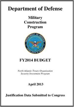 Department of Defense - FY2014 BUDGET - Military Construction Program - April 2013