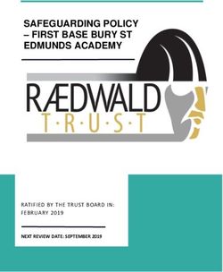SAFEGUARDING POLICY - FIRST BASE BURY ST EDMUNDS ACADEMY - RATIFIED BY THE TRUST BOARD IN: FEBRUARY 2019