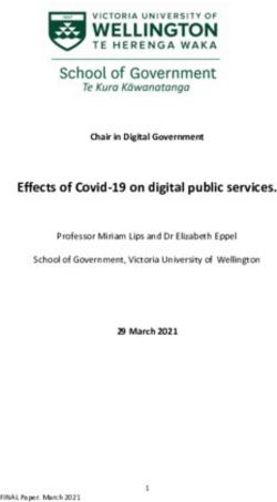 Effects of Covid-19 on digital public services - Chair in Digital Government - 29 March 2021 - Victoria University of ...