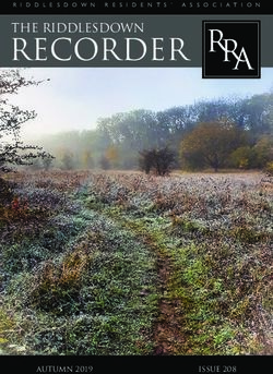 RECORDER - Autumn 2019 - Riddlesdown Residents' Association