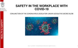 SAFETY IN THE WORKPLACE WITH COVID-19 - CONJUNCTION OF THE CORONAVIRUS LEGISLATION UNDER LEGISLATIVE DECREE 81/08