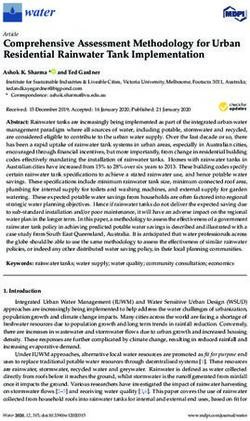Comprehensive Assessment Methodology for Urban Residential Rainwater Tank Implementation - MDPI