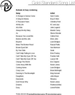 Gold Standard Song List - Downbeat