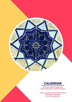 CALENDAR CULTURAL, SPORT, EXHIBITION, AND OTHER PUBLIC EVENTS FOR 2020 *DUE TO UPDATES, ADDITIONAL EVENTS INDICATED AT THE END OF THE CALENDAR !