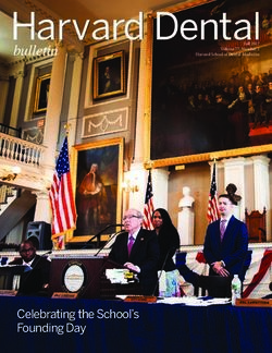 Harvard Dental bulletin - Celebrating the School's Founding Day - Harvard University