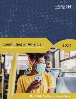 Commuting in America 2021 - Brief 21.1. The Changing Nature of Work