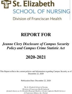 REPORT FOR Jeanne Clery Disclosure of Campus Security Policy and Campus Crime Statistic Act - St. Elizabeth School Of Nursing