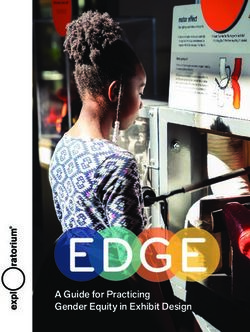 EDGE A Guide for Practicing Gender Equity in Exhibit Design
