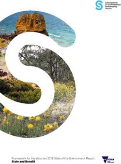 Framework for the Victorian 2018 State of the Environment Report: State and Benefit