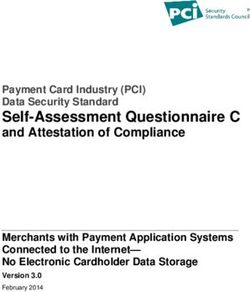 Self-Assessment Questionnaire C - and Attestation of Compliance Merchants with Payment Application Systems Connected to the Internet- No ...