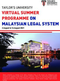 VIRTUAL SUMMER PROGRAMME ON MALAYSIAN LEGAL SYSTEM - Taylor's University