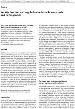 Keratin function and regulation in tissue homeostasis and pathogenesis - De Gruyter
