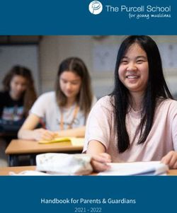 Handbook for Parents & Guardians 2021 - 2022 - The Purcell School
