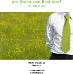 Are Green Jobs Real Jobs? - The Case of Italy - Istituto Bruno Leoni May 2010 Luciano Lavecchia