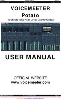 USER MANUAL - VOICEMEETER Potato - VB Audio