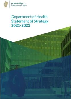 Department of Health Statement of Strategy 2021-2023