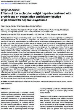 Original Article Effects of low molecular weight heparin combined with prednisone on coagulation and kidney function of pediatricwith nephrotic ...