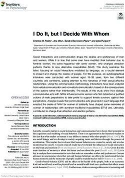 I Do It, but I Decide With Whom - Frontiers