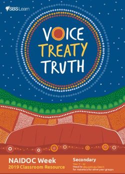 NAIDOC Week 2019 Classroom Resource Secondary - Year 7 - 10 Head to sbs.com.au/learn for materials for other year groups