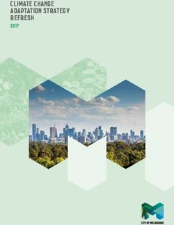 CLIMATE CHANGE ADAPTATION STRATEGY REFRESH 2017 - City of Melbourne