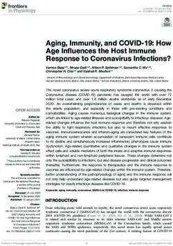 Aging, Immunity, and COVID-19: How Age Influences the Host Immune Response to Coronavirus Infections?