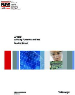 AFG2021 Arbitrary Function Generator Service Manual - xx