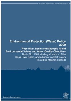 Environmental Protection (Water) Policy 2009 - Ross River Basin and Magnetic Island Environmental Values and Water Quality Objectives Basin No ...