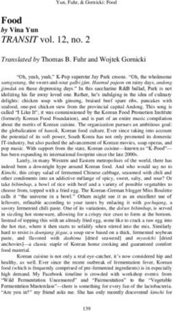 Food by Vina Yun - eScholarship