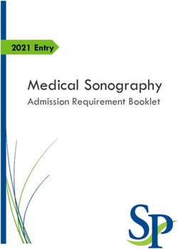 Medical Sonography Admission Requirement Booklet - 2021 Entry - South Piedmont Community College