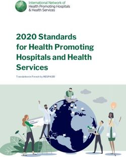 2020 Standards for Health Promoting Hospitals and Health Services - Translation in French by RESPADD