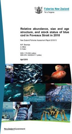 Relative abundance, size and age structure, and stock status of blue cod in Foveaux Strait in 2018 - New Zealand Fisheries Assessment Report 2019/13