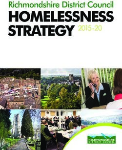 HOMELESSNESS STRATEGY - Richmondshire District Council 2015