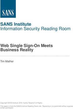 SANS Institute Information Security Reading Room